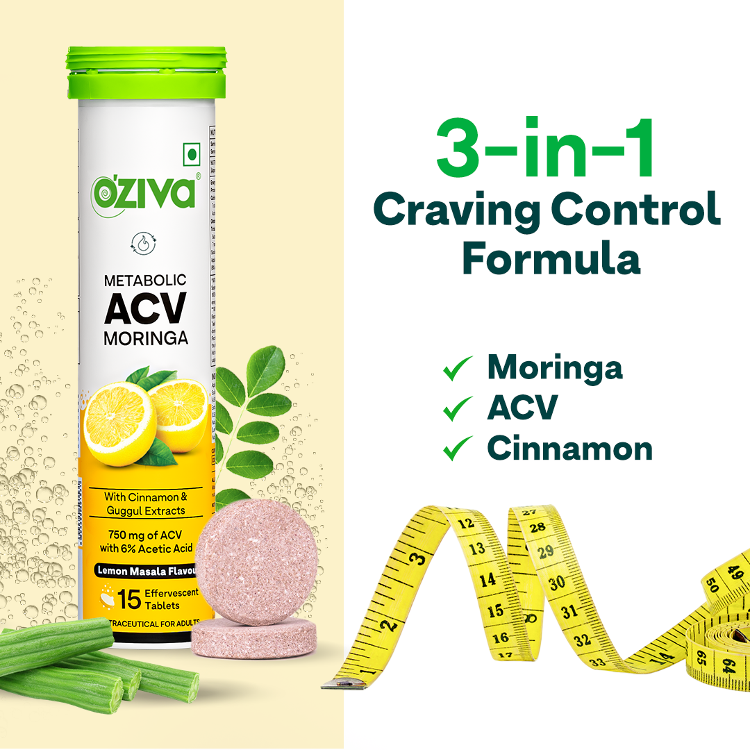 ACV (Apple Cider Vinegar) Moringa For Weight Management | 15 Effervescent Tablets - Lemon