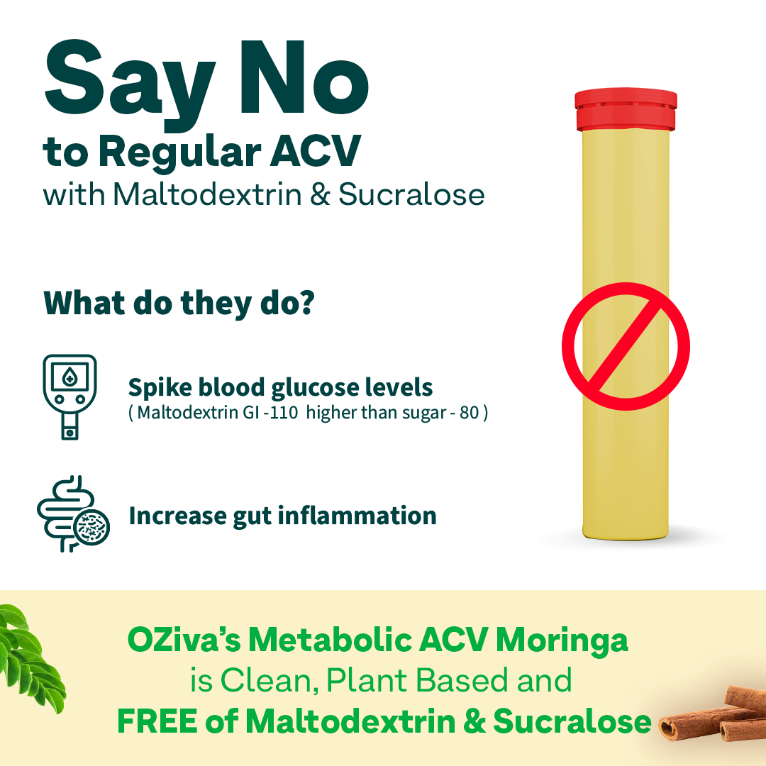 ACV (Apple Cider Vinegar) Moringa For Weight Management | 15 Effervescent Tablets - Lemon